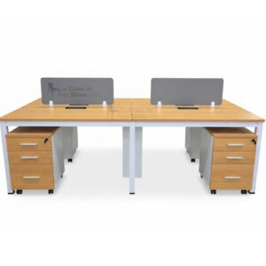 ESTACION DE TRABAJO ROBLE 4 PUESTO