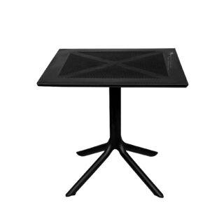 MESA CUADRADA ZAFIRA 80X80 CM NEGRA