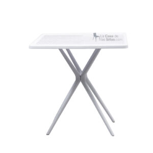 MESA POLY 70X70CM BLANCO Y NEGRO