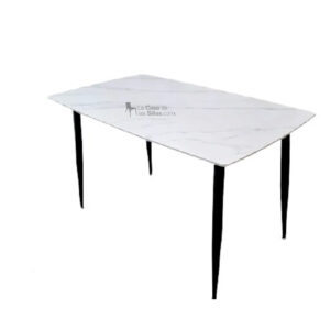 MESA TULIP MARMOLEADA RECT. 150X080CM BLANCA