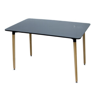 MESA RECTANGULAR DE 1,20 X 80 NEGRO