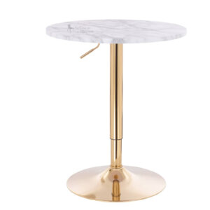 MESA MULTIF. DE 60 x 60 BASE DORADA MARMOLEDA