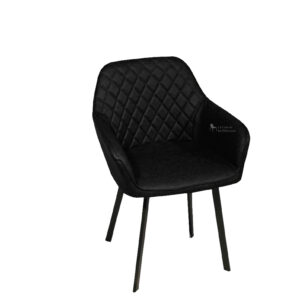 SILLA COMEDOR VELVED NEGRO BIPIEL