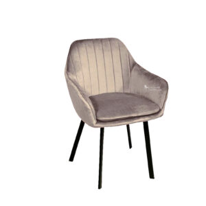 SILLA COMEDOR VELVED GRIS