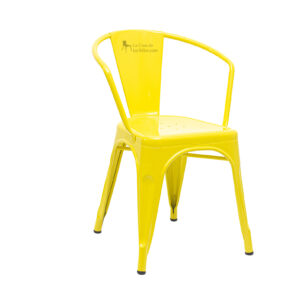 SILLAS TOLIX CON BRAZOS AMARILLA