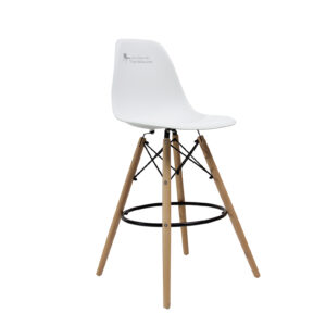 TABURETE TOWER ALTA BLANCA