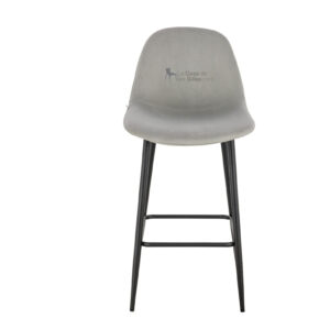 TABURETE ANNE ALTURA 63CM VELVET GRIS