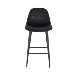TABURETE ANNE ALTURA 63CM VELVET NEGRO
