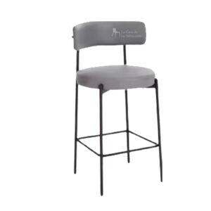 TABURETE NORDICO 70CM GRIS BIPIEL / GRIS LINO