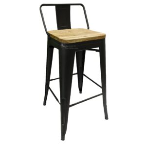 TOLIX C/RESPALDAR C/ASIENTO MADERA